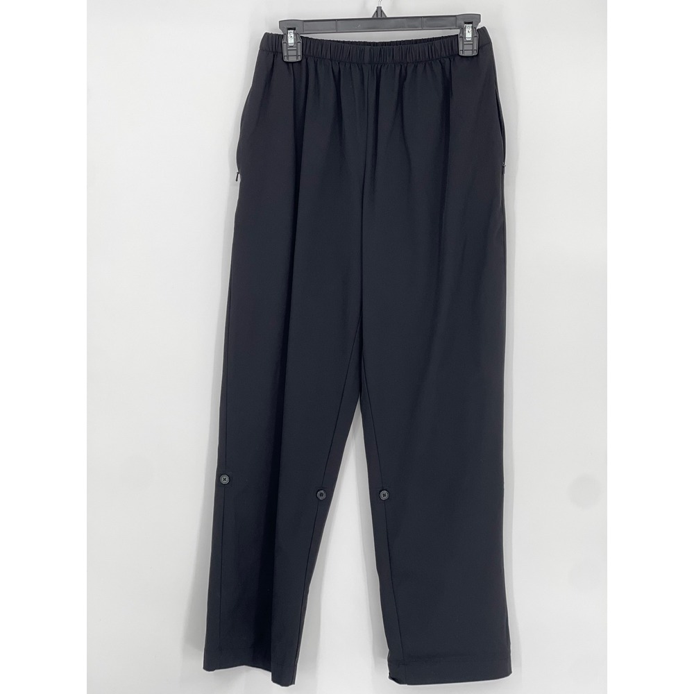 Magellan's Travel Gear Womens Black Nylon Spandex Elastic Waist Pants Small